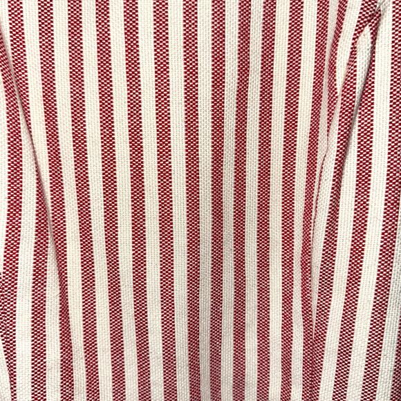 Lucy Paris Adeline Striped Cotton Ticking Flounce Hem Dress Size M - Picture 7 of 16